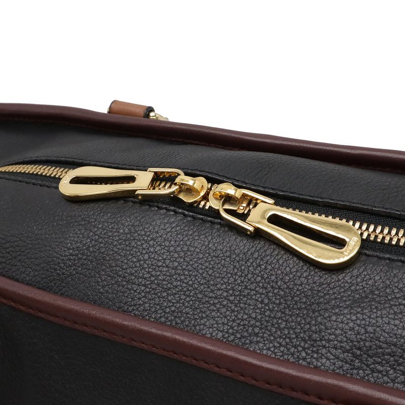 Loewe Amazona 36 Anagram Handbag Mini Boston Bag Handbag Leather Black Brown