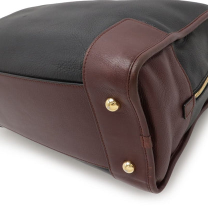 Loewe Amazona 36 Anagram Handbag Mini Boston Bag Handbag Leather Black Brown