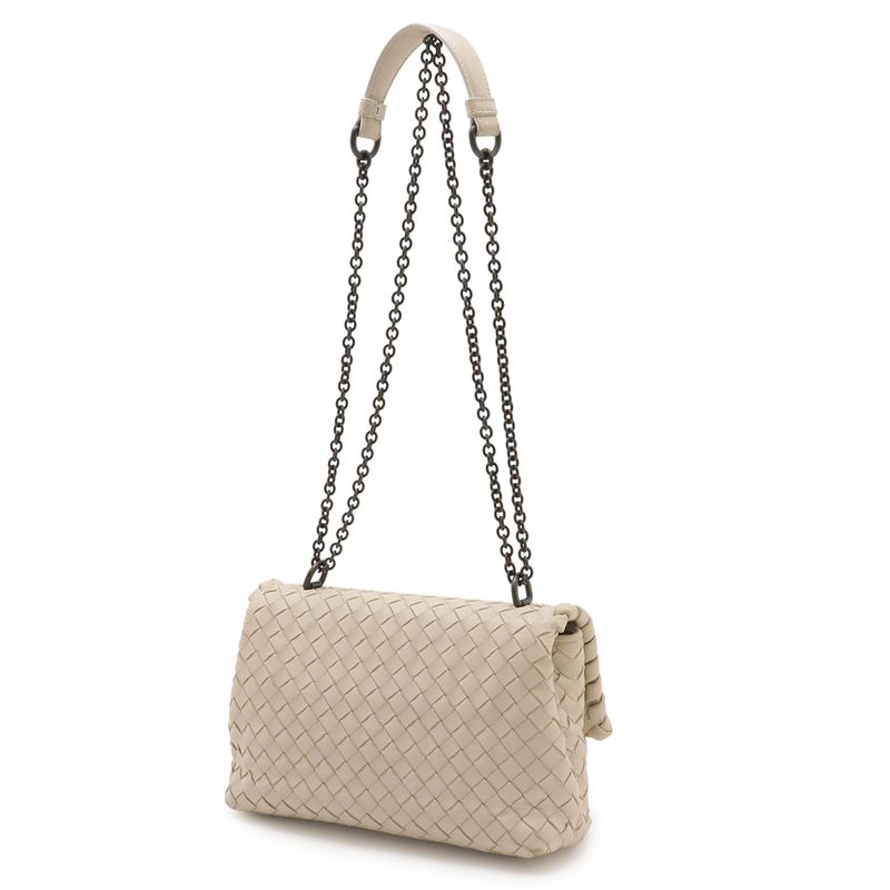 Bottega Veneta Intrecciato Baby Olympia Shoulder Bag Chain Shoulder 2WAY Tote
