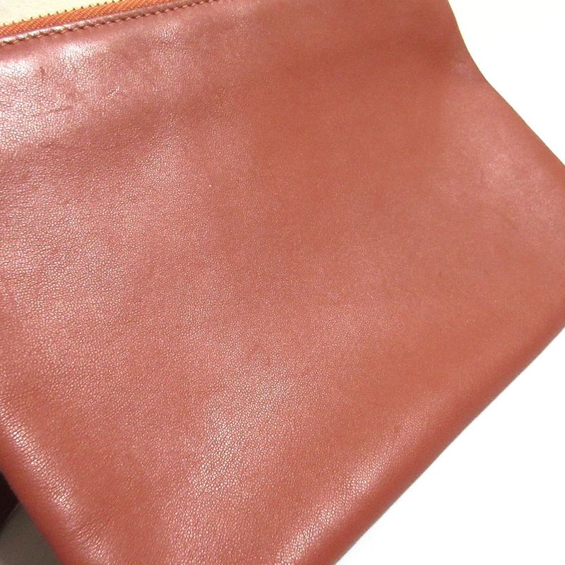 Good Celine Trio Small Shoulder Bag Pink Brown Ladies Used