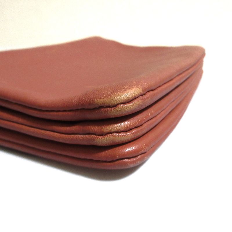 Good Celine Trio Small Shoulder Bag Pink Brown Ladies Used