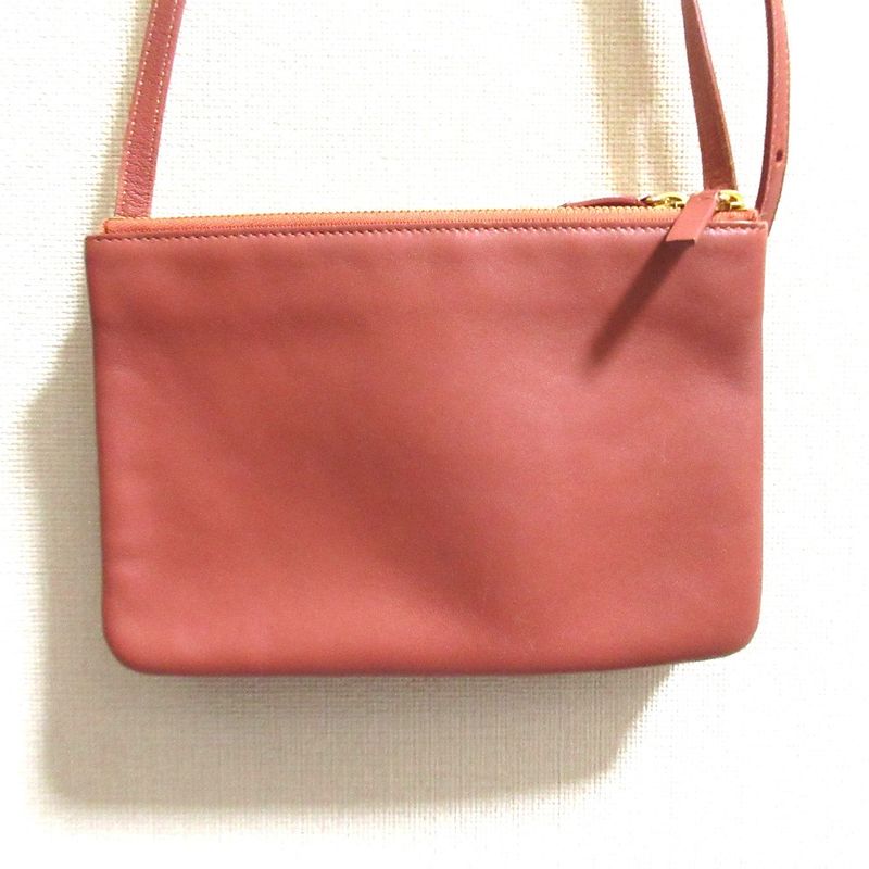 Good Celine Trio Small Shoulder Bag Pink Brown Ladies Used
