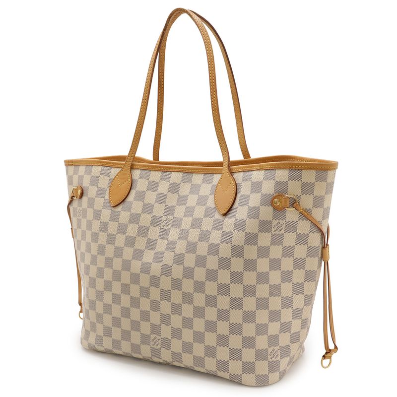 Louis Vuitton Damier Azure Neverfull MM Tote Bag Shoulder Bag Shoulder Tote