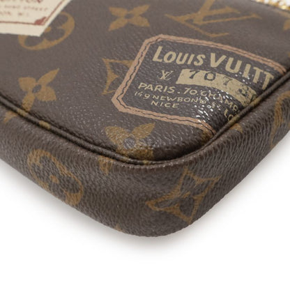 Louis Vuitton Monogram Label Collection Mini Pochette Accessory Pouch Chain