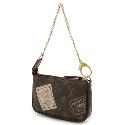 Louis Vuitton Monogram Label Collection Mini Pochette Accessory Pouch Chain