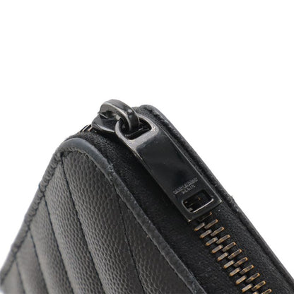 Saint Laurent Paris YSL Yves Saint Laurent Monogram Round Zipper Long Wallet