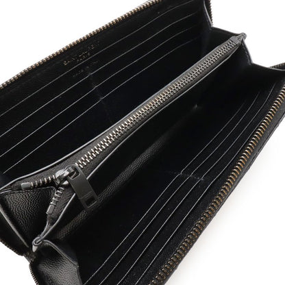 Saint Laurent Paris YSL Yves Saint Laurent Monogram Round Zipper Long Wallet
