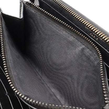 Saint Laurent Paris YSL Yves Saint Laurent Monogram Round Zipper Long Wallet