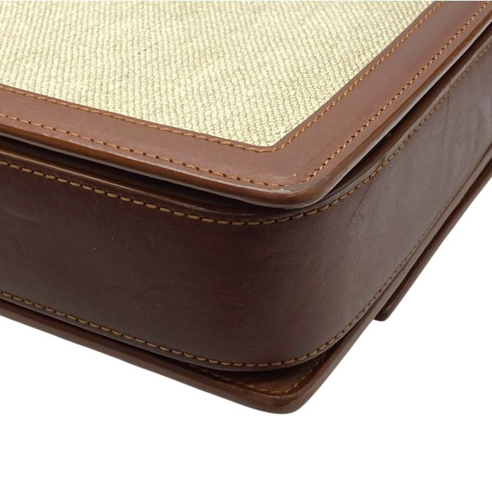 Saint Laurent Paris Belle Chasse Shoulder Bag Shoulder Bag Logo Leather Canvas