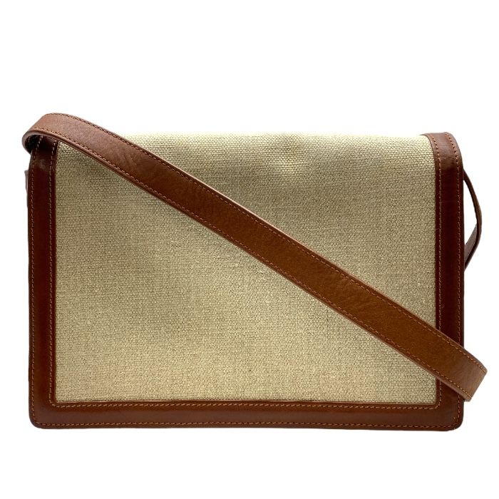 Saint Laurent Paris Belle Chasse Shoulder Bag Shoulder Bag Logo Leather Canvas