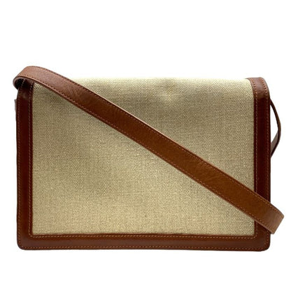 Saint Laurent Paris Belle Chasse Shoulder Bag Shoulder Bag Logo Leather Canvas