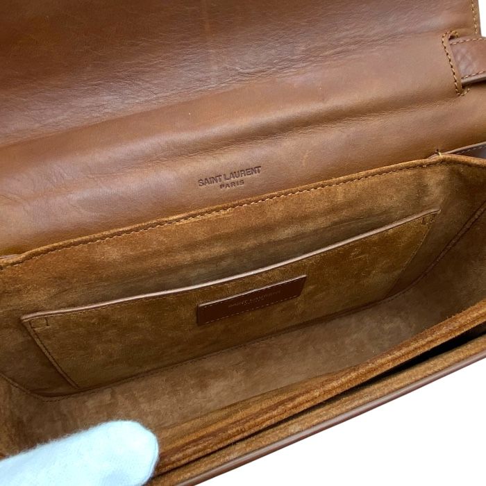 Saint Laurent Paris Belle Chasse Shoulder Bag Shoulder Bag Logo Leather Canvas