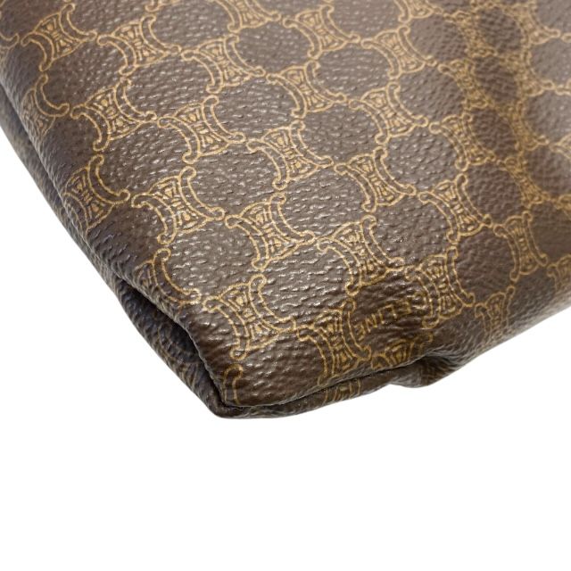 Celine Macadam Pattern Tote Handbag PVC Leather Brown Men Women Unisex Celine