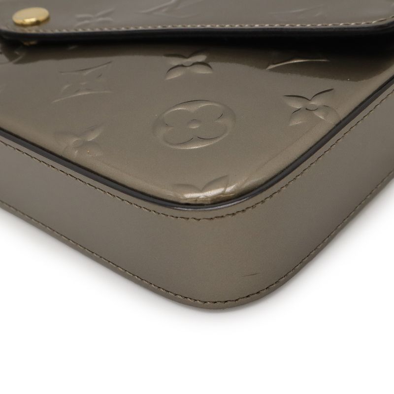 Louis Vuitton Monogram Vernis Pochette Felicie Chain Shoulder Bag 2WAY Clutch