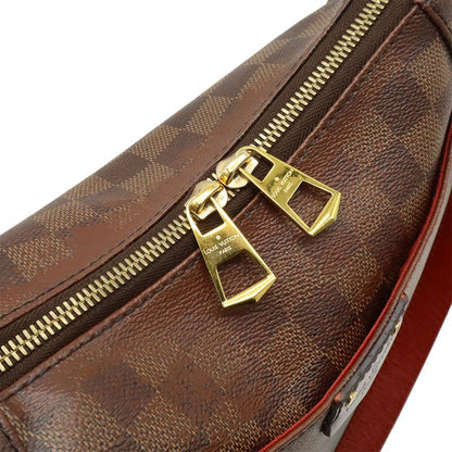 Louis Vuitton Damier South Bank Shoulder Bag Crossbody Fringe Tassel Charm