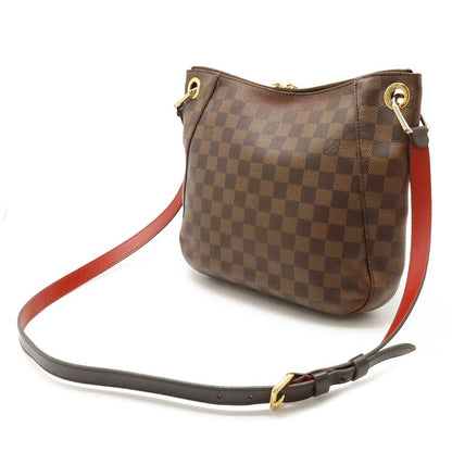 Louis Vuitton Damier South Bank Shoulder Bag Crossbody Fringe Tassel Charm