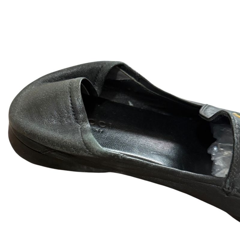 Gucci Leather Brixton Horsebit Loafers Babouche Size 36 1/2 Approx 23.5cm