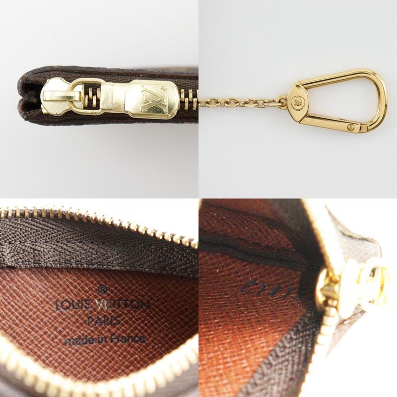 Louis Vuitton Pochette Cles M62650 Monogram Canvas Brown Ct4157 Unisex Coin Case