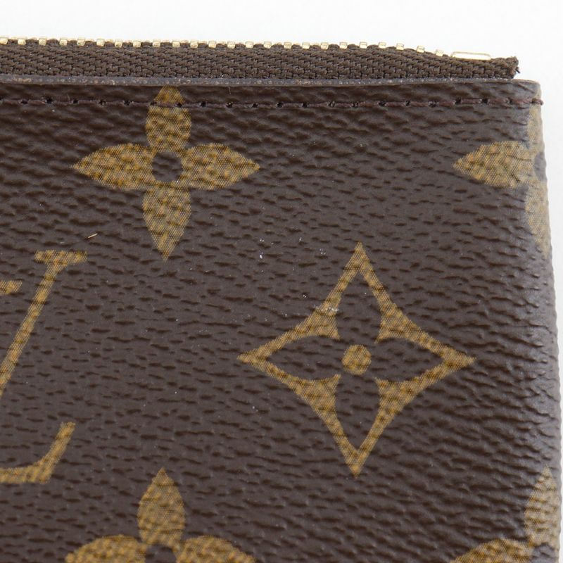 Louis Vuitton Pochette Cles M62650 Monogram Canvas Brown Ct4157 Unisex Coin Case