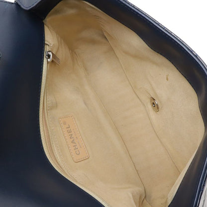 Chanel Coco Boy Matelasse Coco Mark Chain Shoulder Bag Pochette Enamel Patent