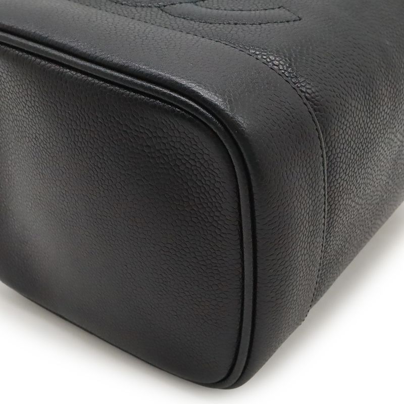 Chanel Coco Mark Vanity Bag Handbag Cosmetic Pouch Cosmetic Pouch Caviar Skin