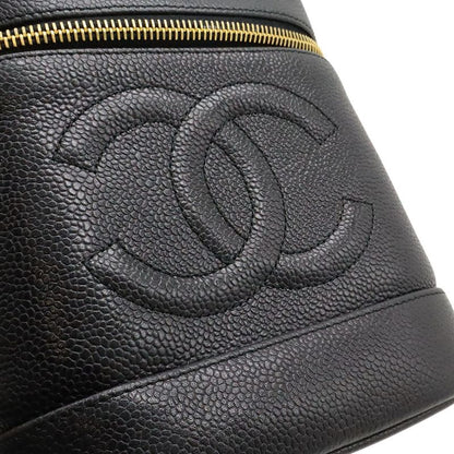 Chanel Coco Mark Vanity Bag Handbag Cosmetic Pouch Cosmetic Pouch Caviar Skin