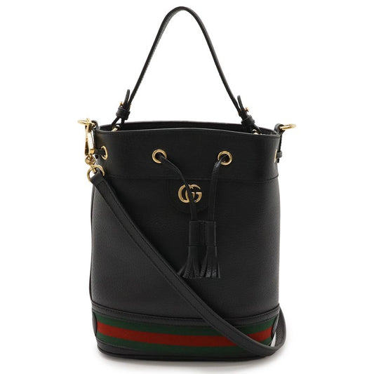 Gucci Ophidia Small Bucket Bag Handbag 2WAY Shoulder Drawstring Webline Leather