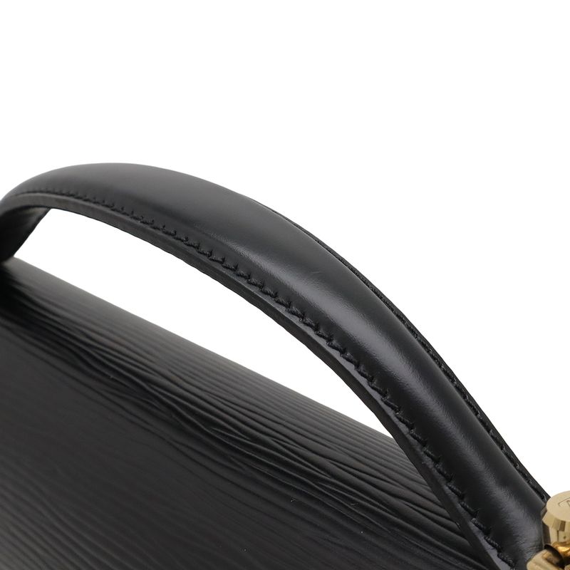 Louis Vuitton Epi Monceau Second Bag Handbag 2way Shoulder Noir Black Gold