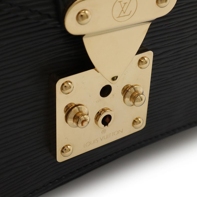 Louis Vuitton Epi Monceau Second Bag Handbag 2way Shoulder Noir Black Gold