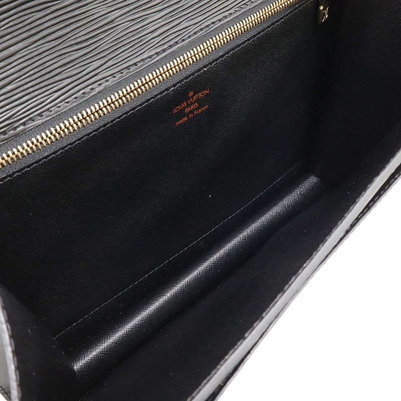 Louis Vuitton Epi Monceau Second Bag Handbag 2way Shoulder Noir Black Gold