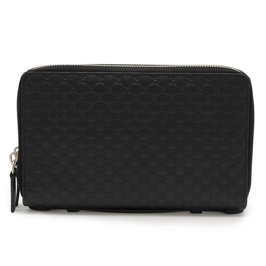Gucci Micro Guccissima Travel Case Clutch Bag Organizer Long Wallet Leather