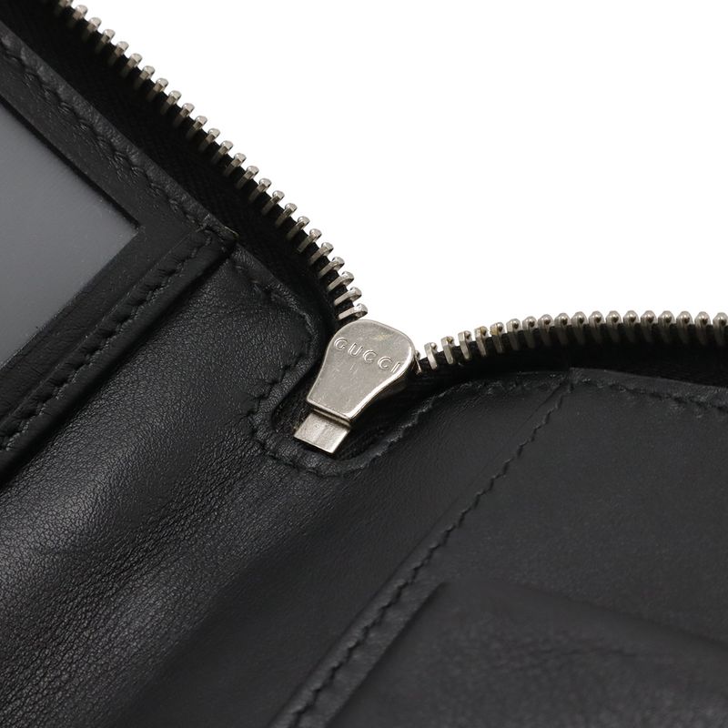 Gucci Micro Guccissima Travel Case Clutch Bag Organizer Long Wallet Leather