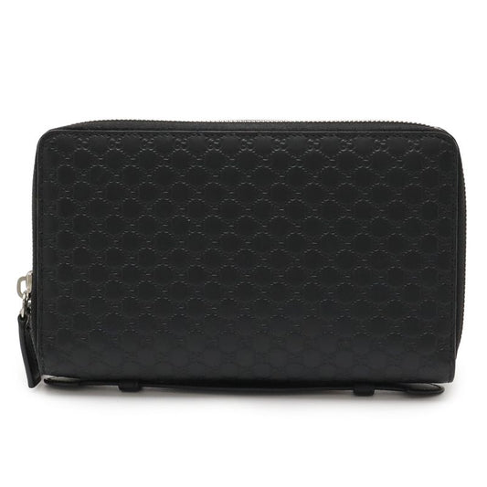 Gucci Micro Guccissima Travel Case Clutch Bag Organizer Long Wallet Leather