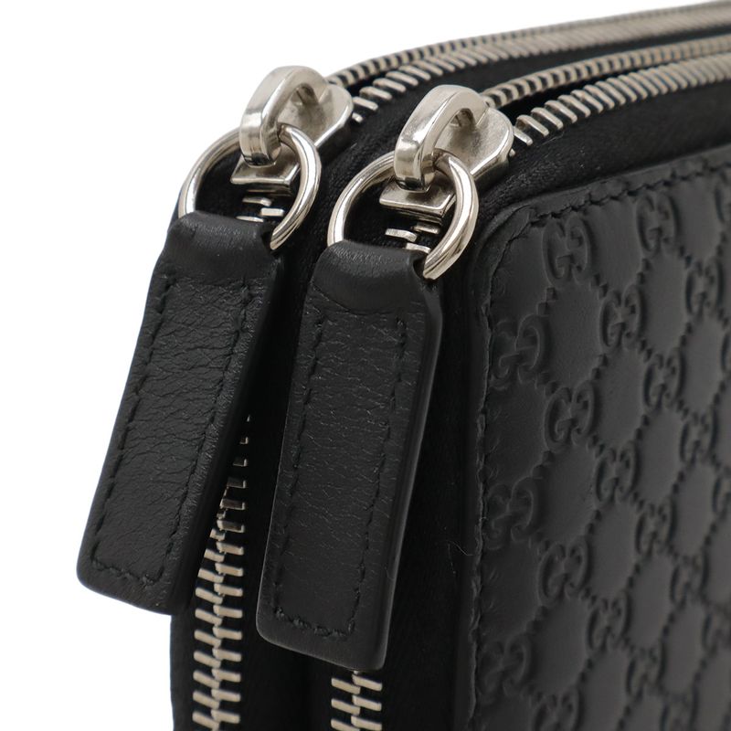 Gucci Micro Guccissima Travel Case Clutch Bag Organizer Long Wallet Leather