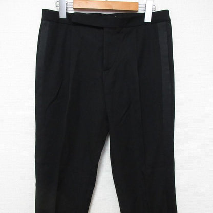Saint Laurent Paris Sideline Slacks Pants 483929 Size 44 Black Mens Used