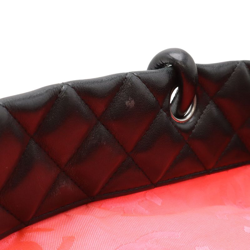 Chanel Cambon Line Coco Mark Large Tote Shoulder Bag Tote Bag Soft Calf Enamel