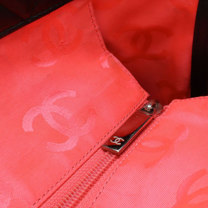 Chanel Cambon Line Coco Mark Large Tote Shoulder Bag Tote Bag Soft Calf Enamel