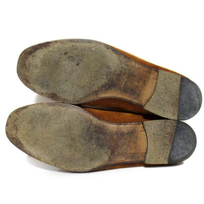 Gucci Brixton Suede Leather Horsebit Loafers 407314 Size 7 26cm (10.24in) Camel