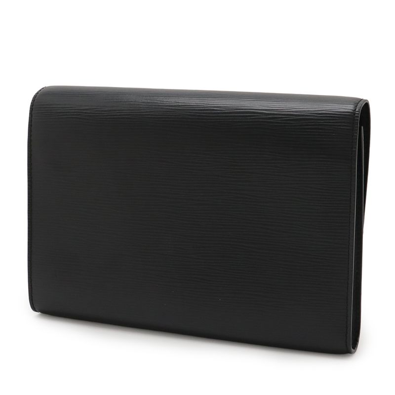 Louis Vuitton Epi Arche Clutch Bag Second Bag Noir Black Lacking Shoulder Strap