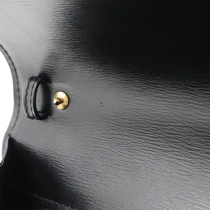 Louis Vuitton Epi Arche Clutch Bag Second Bag Noir Black Lacking Shoulder Strap