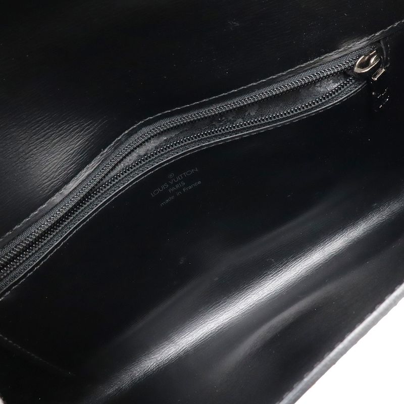 Louis Vuitton Epi Arche Clutch Bag Second Bag Noir Black Lacking Shoulder Strap