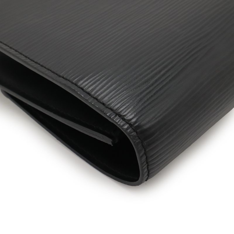 Louis Vuitton Epi Arche Clutch Bag Second Bag Noir Black Lacking Shoulder Strap