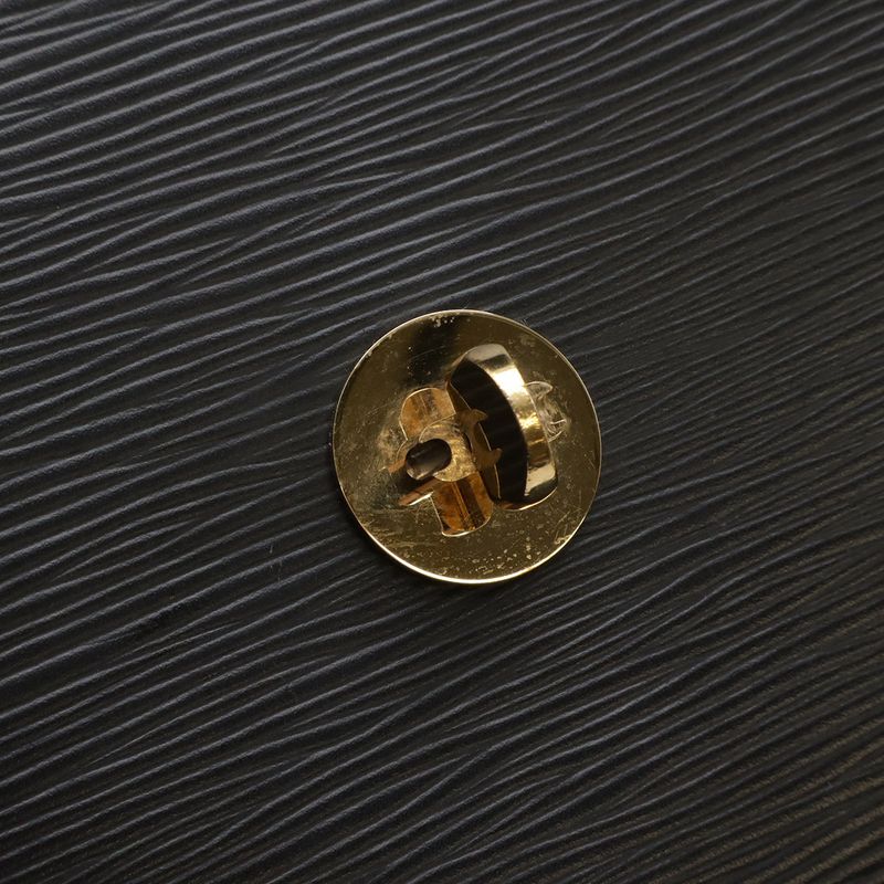 Louis Vuitton Epi Arche Clutch Bag Second Bag Noir Black Lacking Shoulder Strap