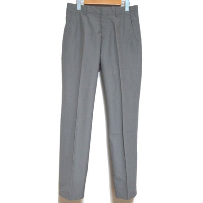 Hermes Cotton and Nylon Center Press Slacks Pants Gray Men's Used