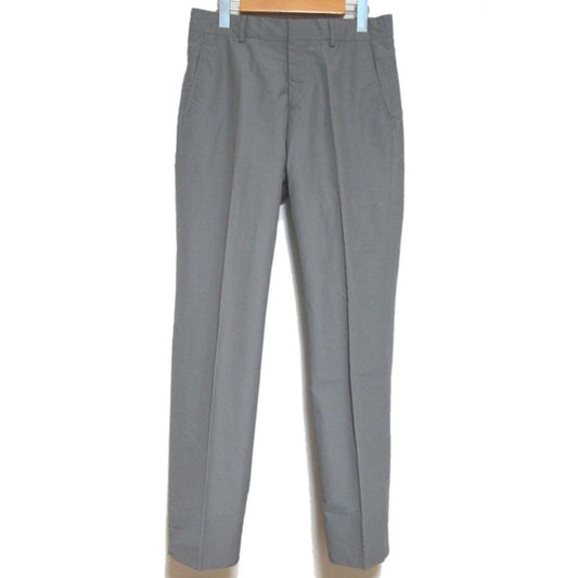Hermes Cotton and Nylon Center Press Slacks Pants Gray Men's Used