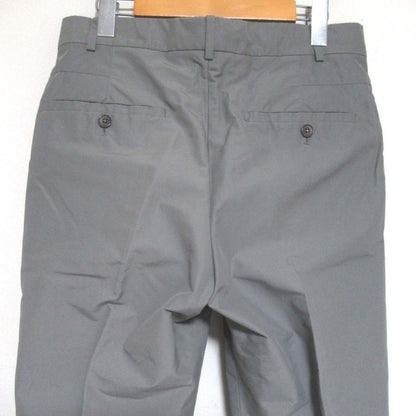 Hermes Cotton and Nylon Center Press Slacks Pants Gray Men's Used