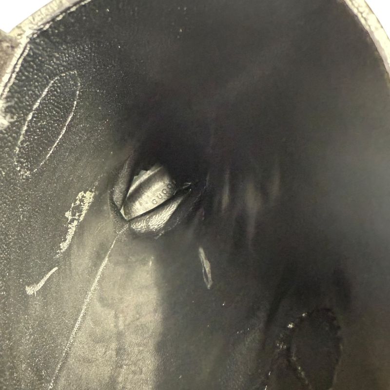 Gucci Suede Long Boots 317031 Size 35 1/2 Approx 22.5cm (8.86in) Black Women's