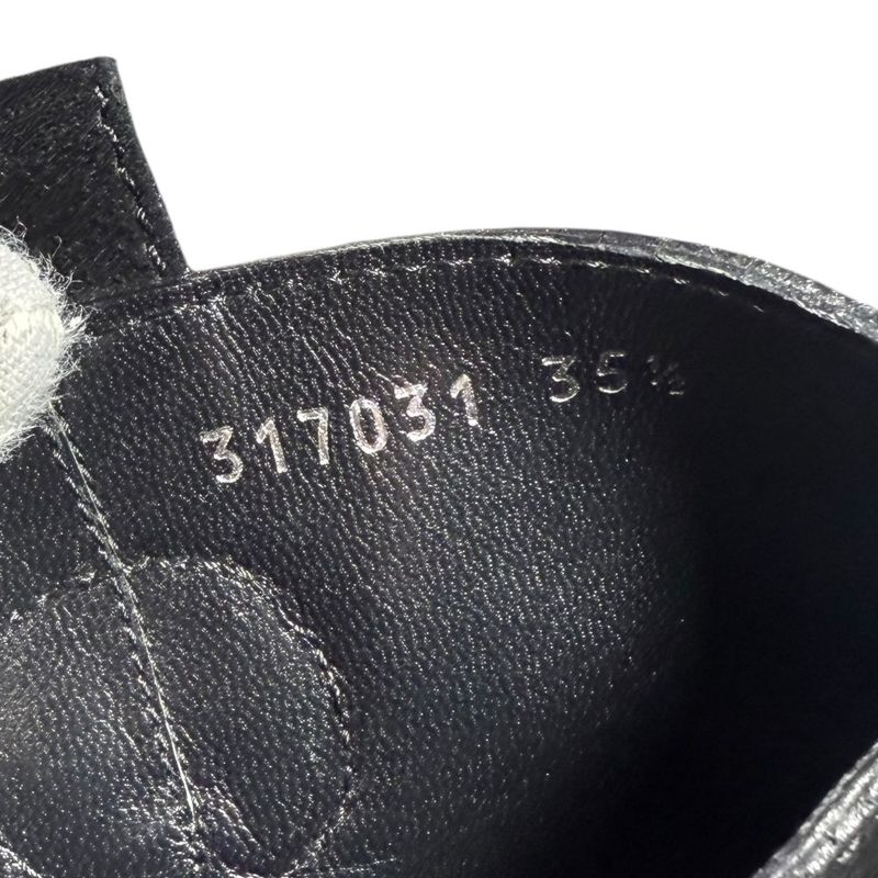 Gucci Suede Long Boots 317031 Size 35 1/2 Approx 22.5cm (8.86in) Black Women's