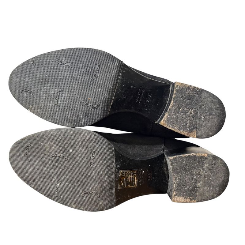 Gucci Suede Long Boots 317031 Size 35 1/2 Approx 22.5cm (8.86in) Black Women's