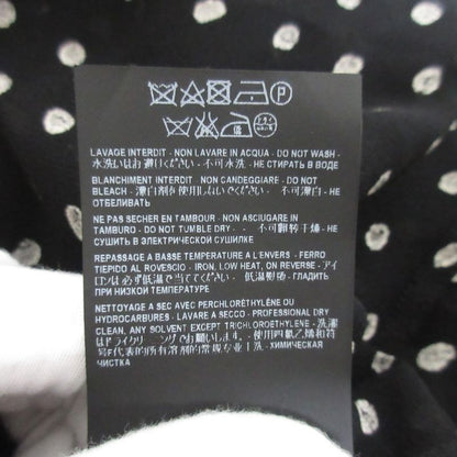 Saint Laurent Paris Dot Pattern Sleeve Ribbon Long Sleeve Shirt Blouse Size 38